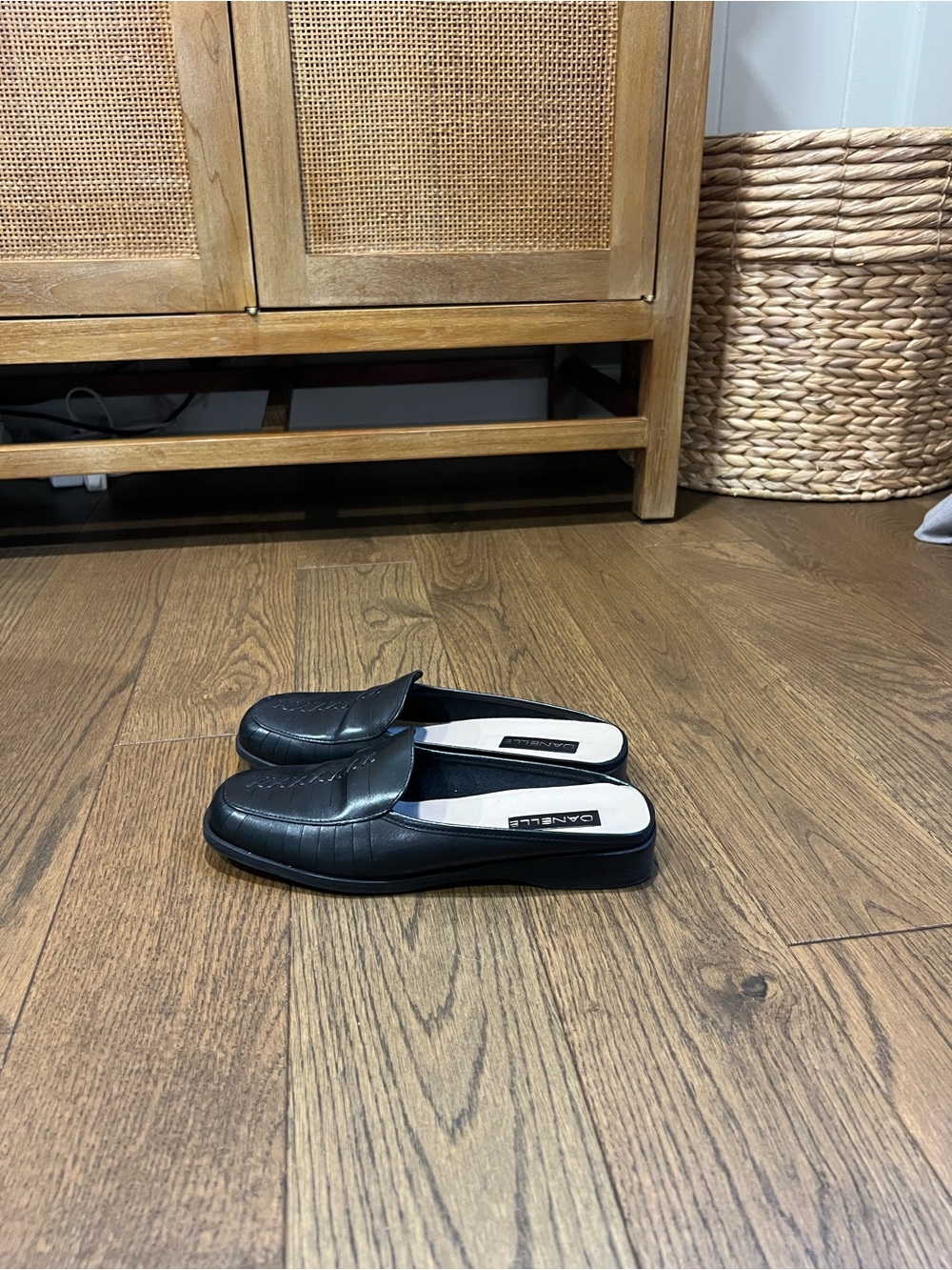 Women’s leather Slip-On Loafer Mules by DANELLE